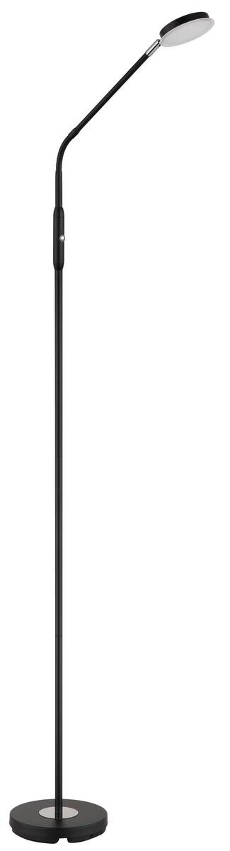 GLOBO Stehlampe mattschwarz Metall B/H/L: ca. 20x173x52 cm 1 Brennstellen