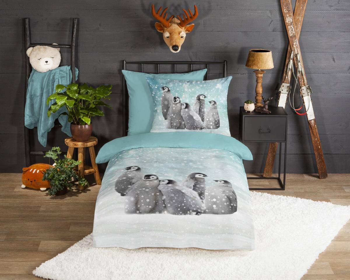Baumwoll Bettwäsche Pengu Flanell