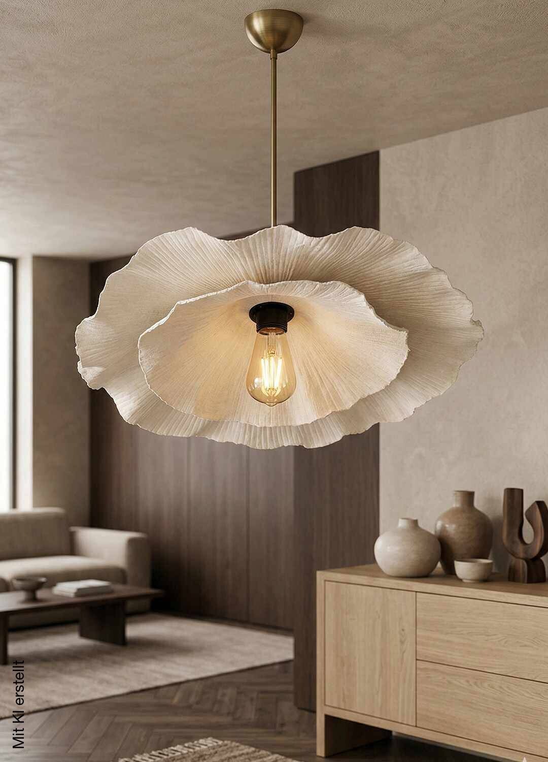 Opviq Pendelleuchte weiß Kunststoff B/H/T/L/D: ca. 58x80x58x58x58 cm E27 1 Brennstellen