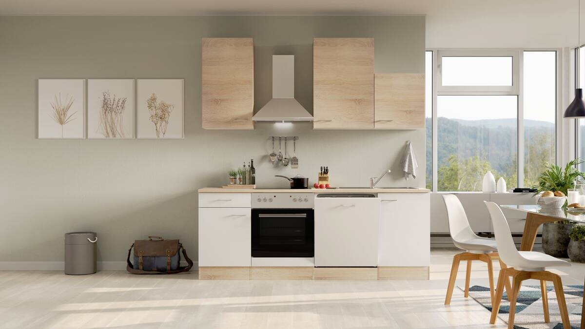 Küchenblock Samoa weiß B/H/T: ca. 220x234x60 cm