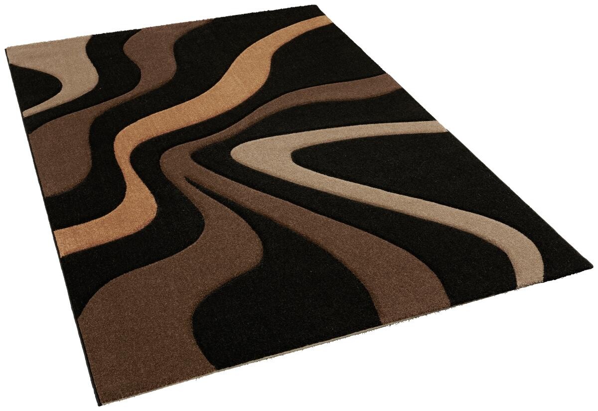 Merinos Webteppich Diamond schwarz B/L: ca. 200x290 cm