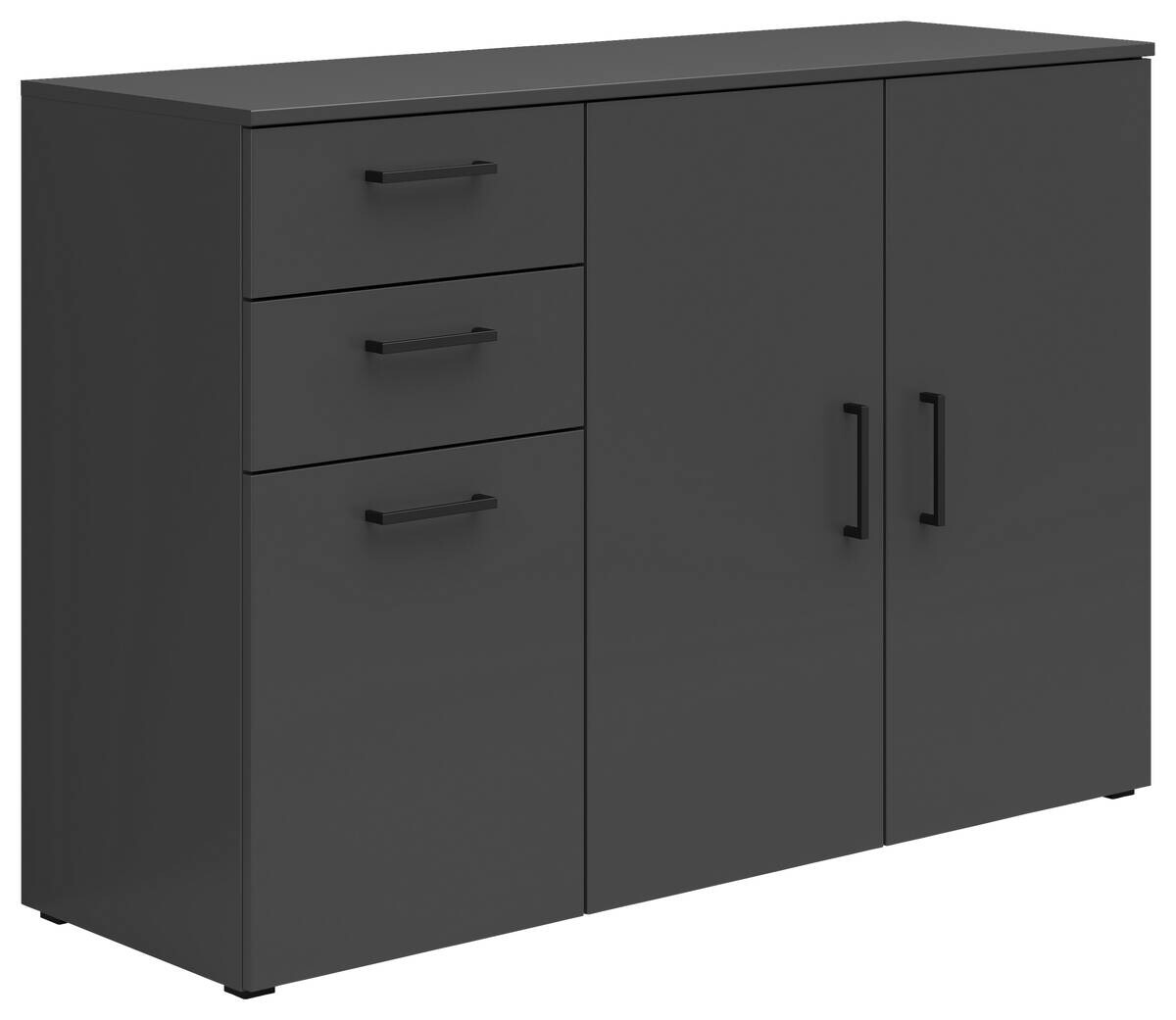 Kommode Multi-Stauraum Typ 28 anthrazit B/H/T: ca. 120x83x40 cm