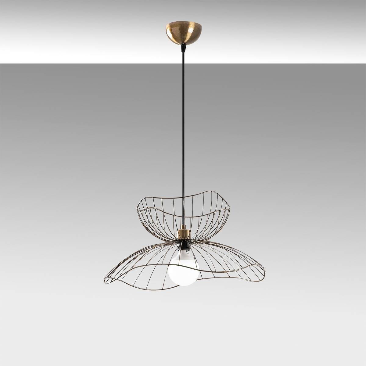 Opviq Pendelleuchte Farac-6391 B/H/T/L/D: ca. 50x121x50x50x50 cm E27 1 Brennstellen