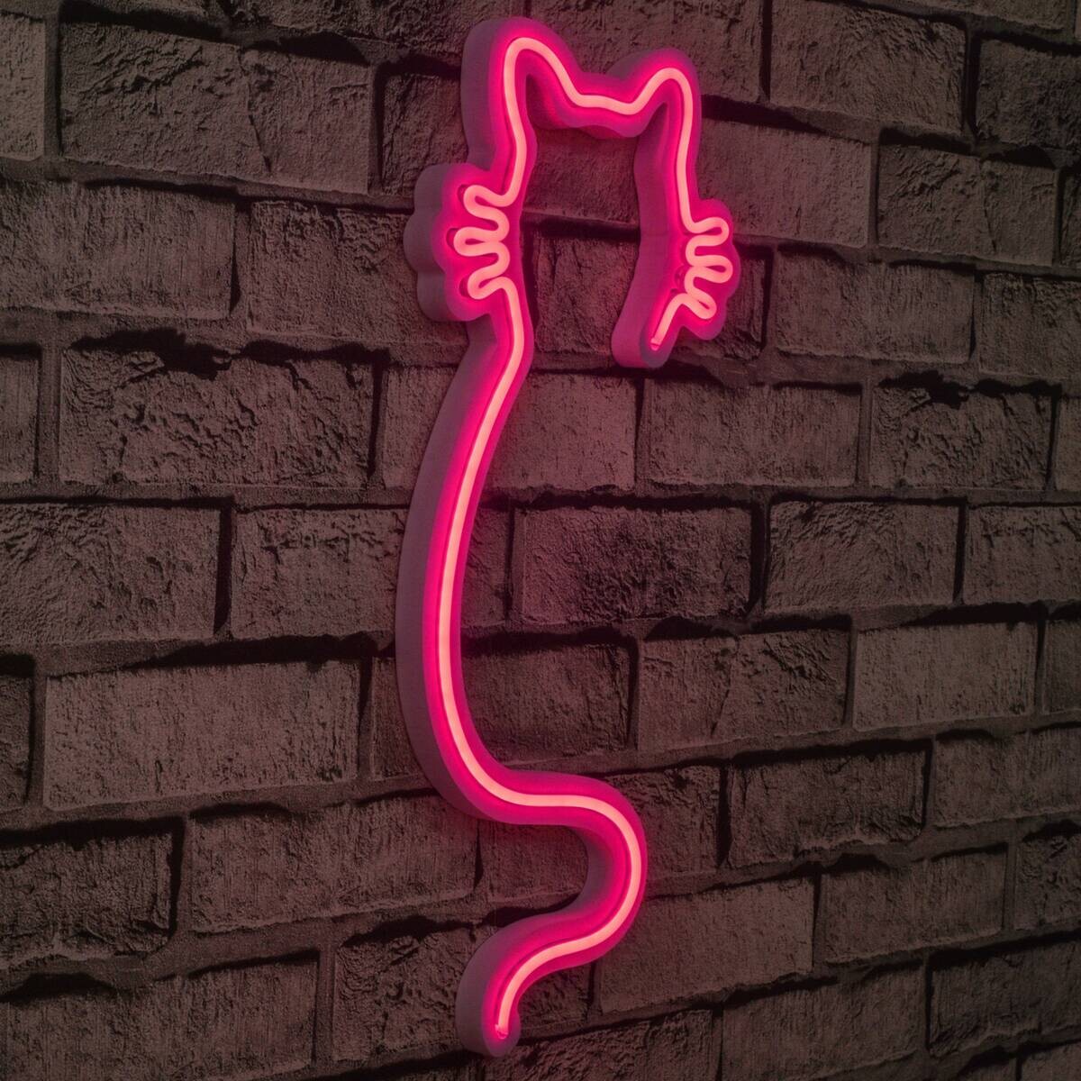 Opviq LED-Wandleuchte rosa PVC B/H/T/L: ca. 22x48x2x22 cm