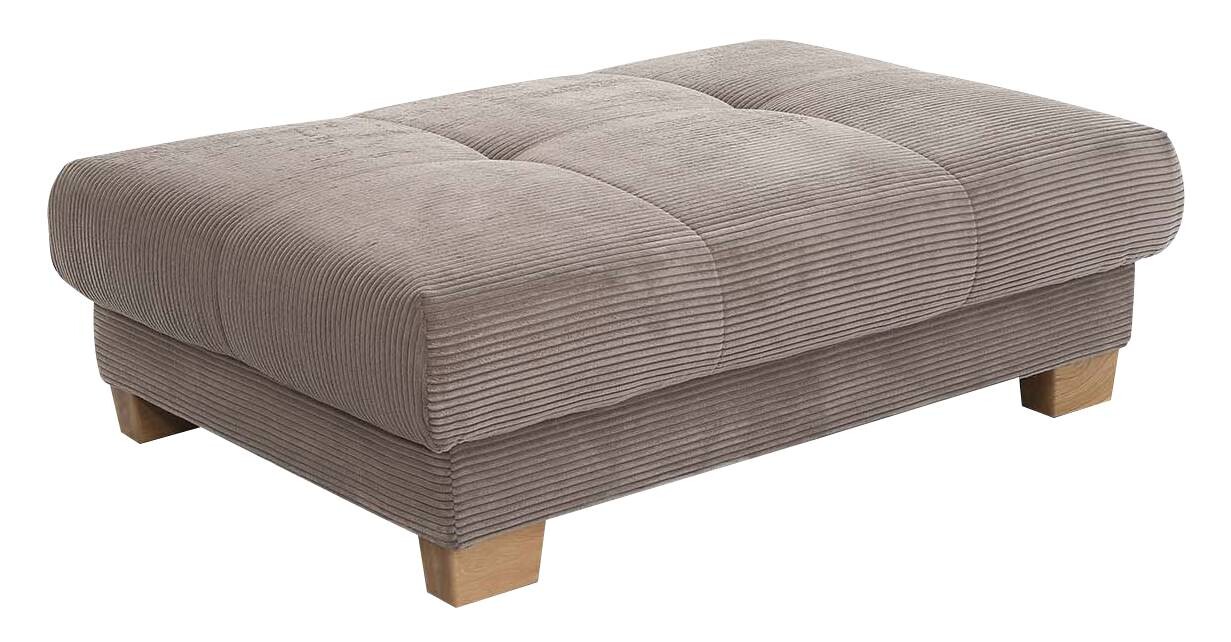 Hocker beige Microfaser B/H/T: ca. 144x46x99 cm