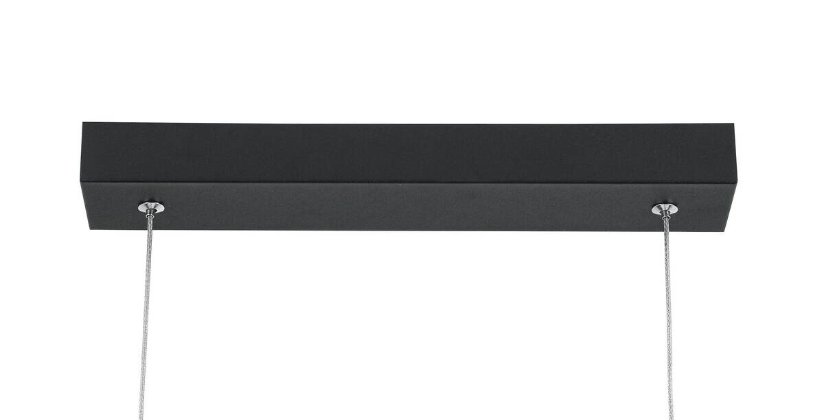 Nolo LED-Pendelleuchte Gabriella schwarz Metall Kunststoff B/H/L: ca. 18x120x92 cm