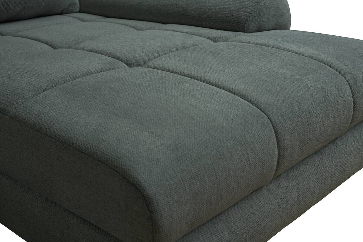 Ecksofa mit Bettfunktion und Bettkasten Lorenz grün Microfaser B/H/T: ca. 284x74x180 cm