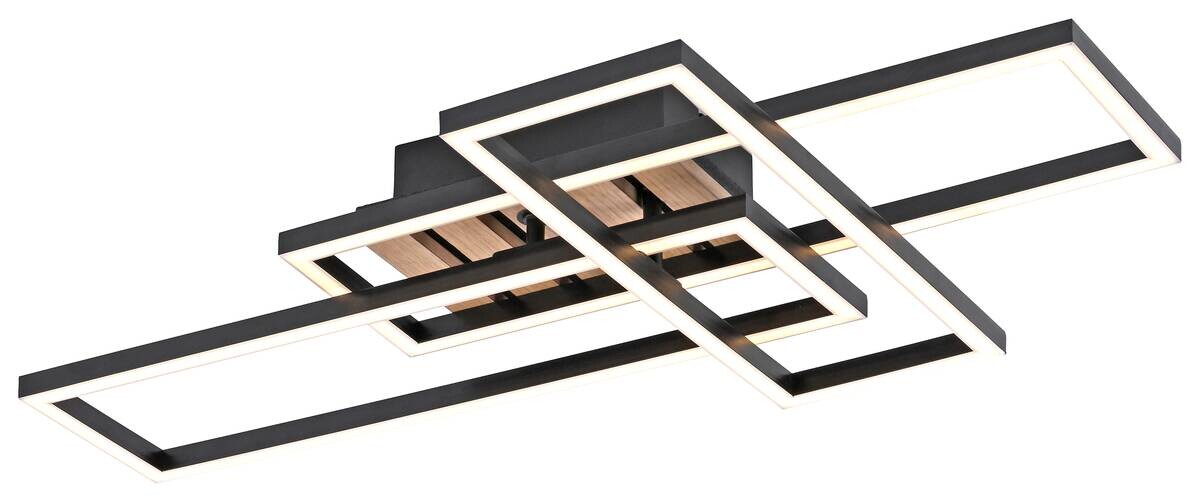 Just Light LED-Deckenleuchte Akustika B/H/L: ca. 35x11,5x65 cm