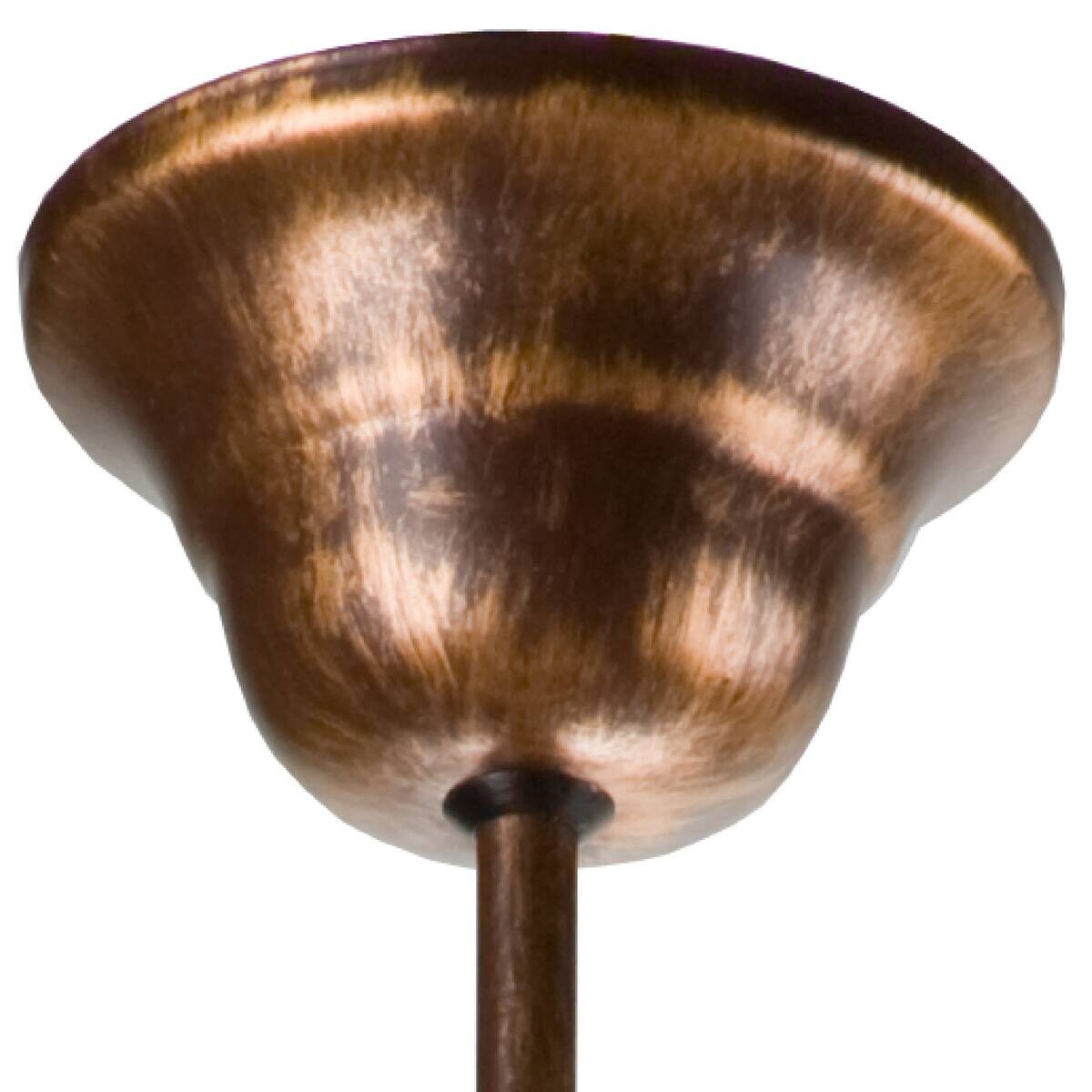 Lamkur Pendelleuchte Retro II braun Stahl Glas H/L: ca. 73x49 cm E27 5 Brennstellen