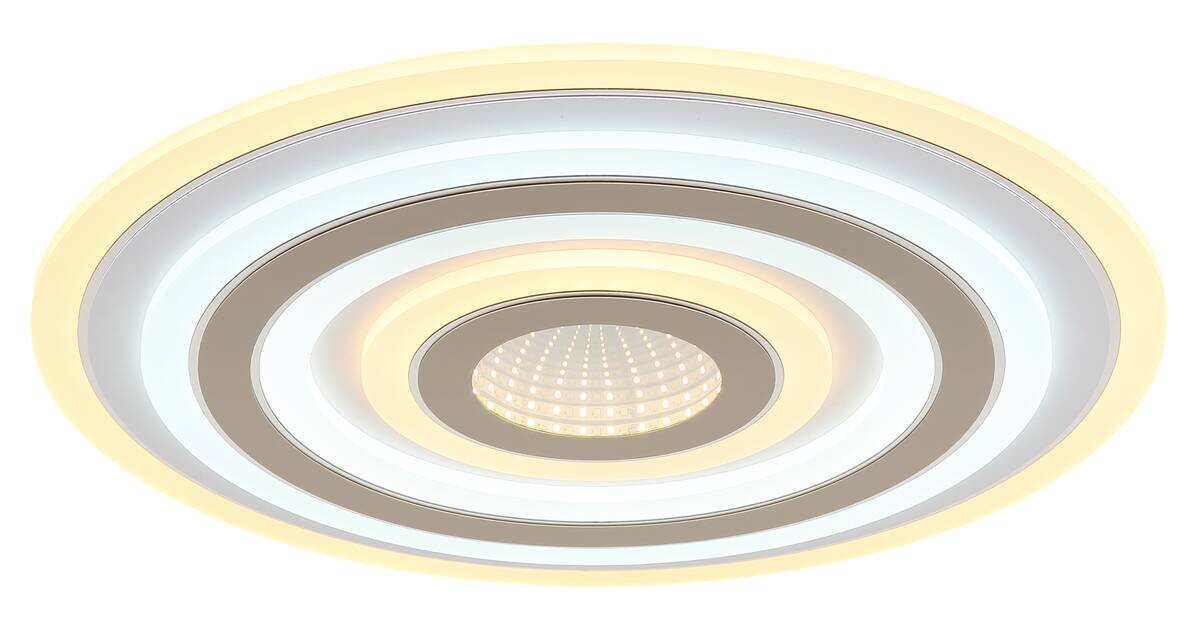 GLOBO LED-Deckenleuchte Opal weiß Metall Acryl H/D: ca. 5x48 cm 1 Brennstellen