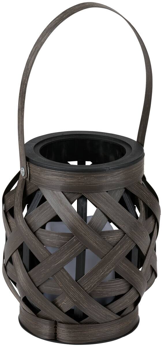 Gartenlaterne braun H/L: ca. 12x36 cm