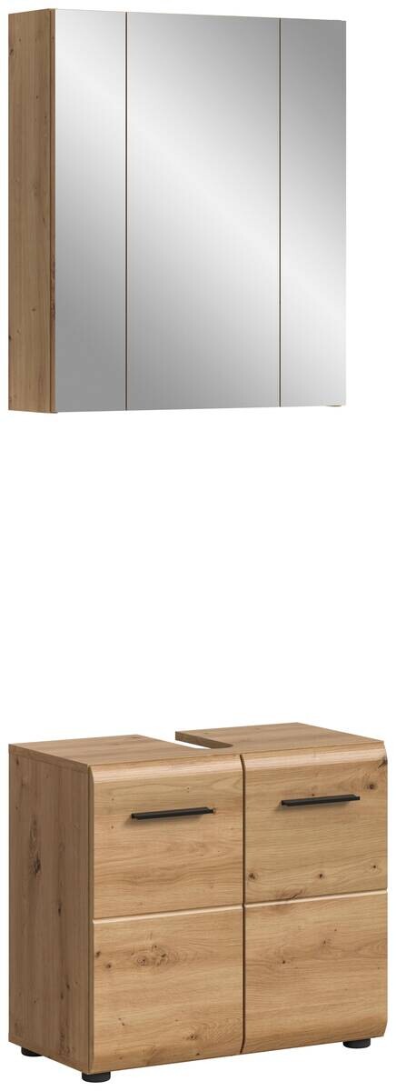 Badezimmer-Set Ice Artisan Oak Nachbildung B/H/T: ca. 60x185x30 cm