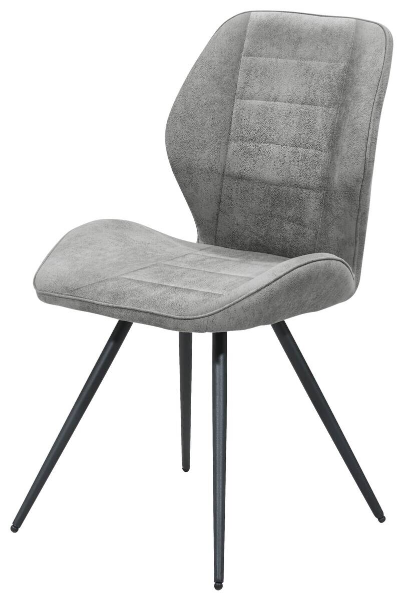 Stuhl New York grau Microfaser B/H/T: ca. 51x87x55 cm