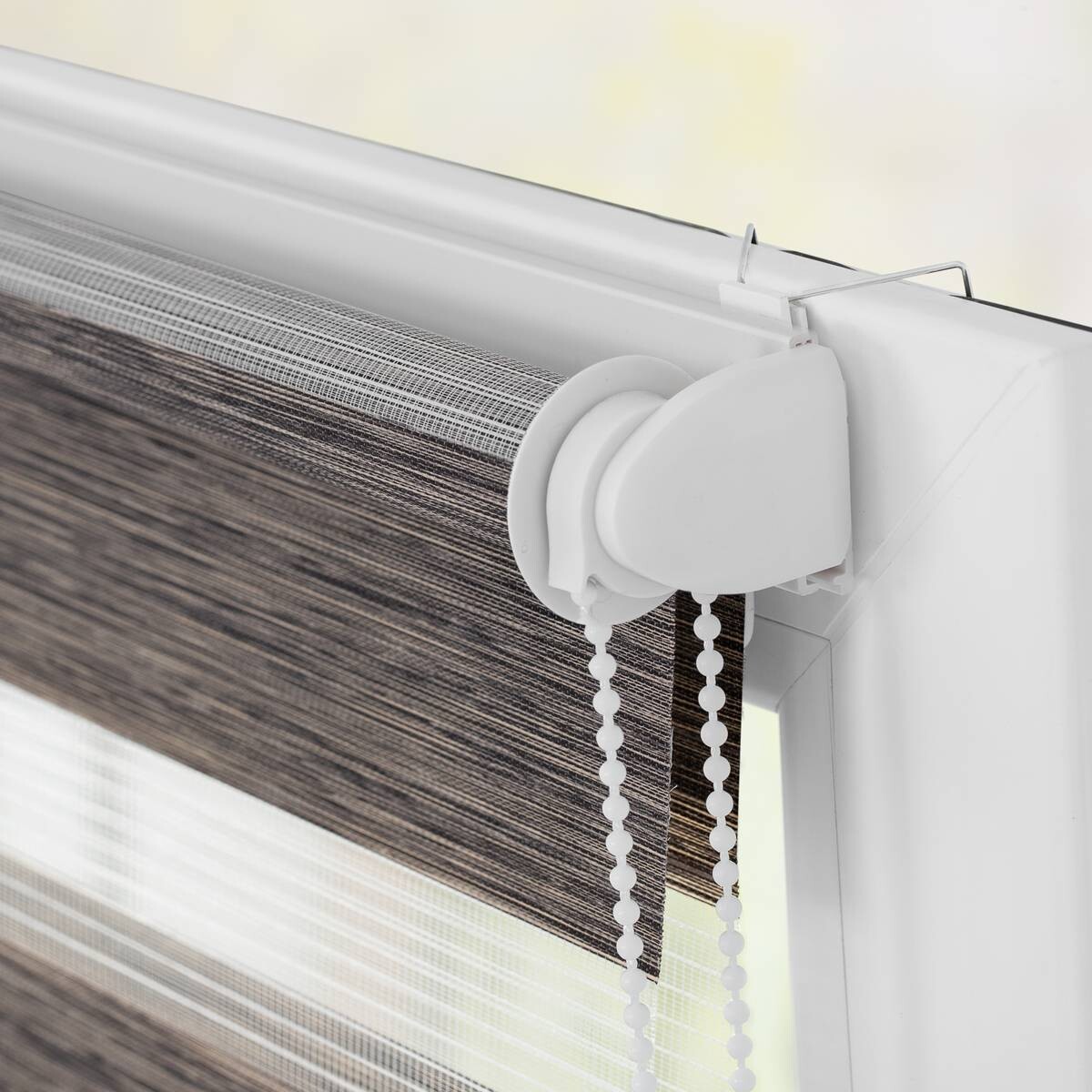 LICHTBLICK Doppelrollo Duo meliert hellbraun B/L: ca. 90x150 cm