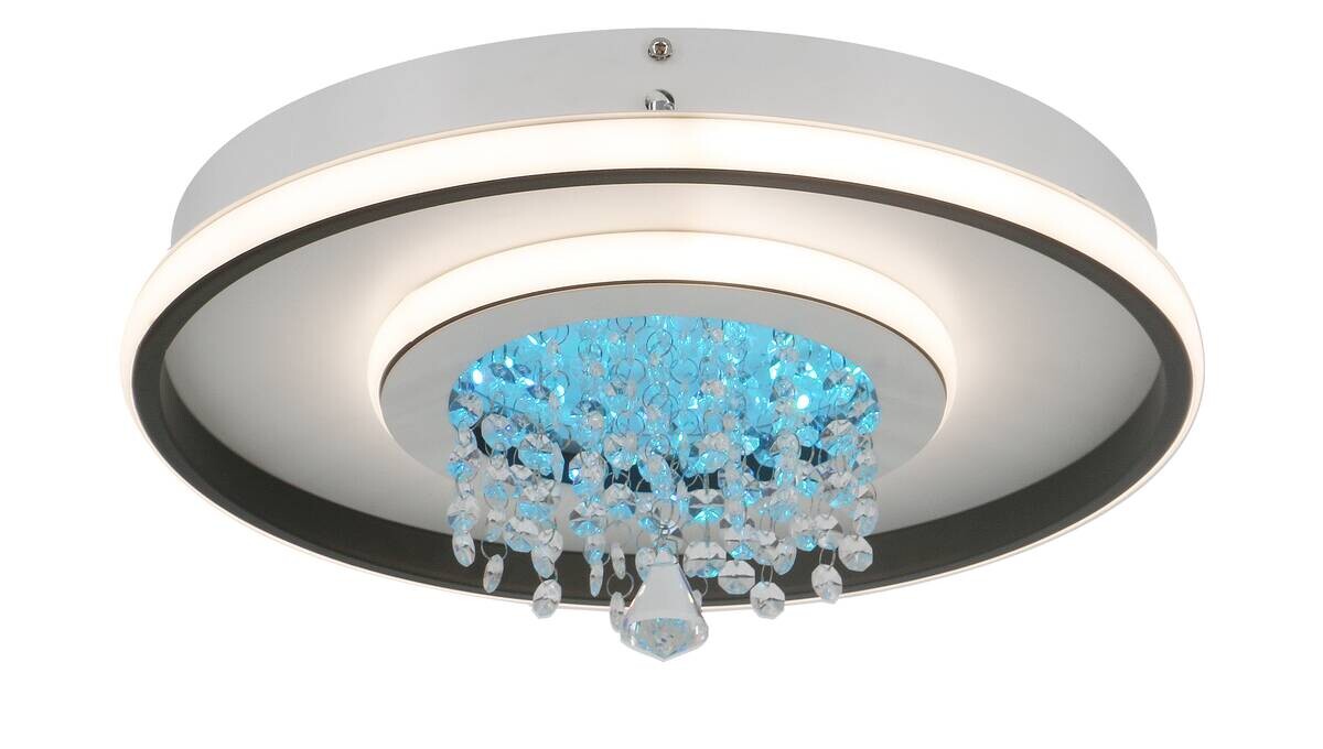 POCOline LED-Deckenleuchte Anna schwarz Metall Kunststoff B/H/L: ca. 40x16x40 cm