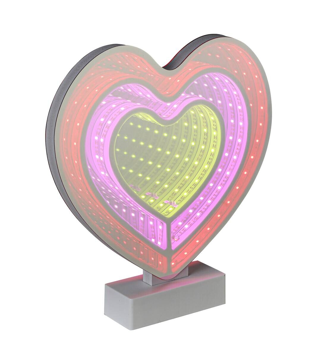 Nolo LED-Infinityleuchte Romeo weiß B/H/T: ca. 24,1x25,4x4,5 cm