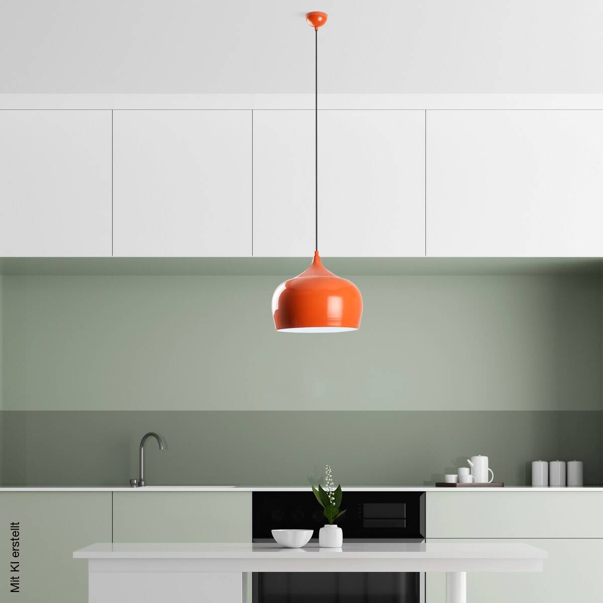 Opviq Pendelleuchte orange B/H/T: ca. 28x125x28 cm E27 1 Brennstellen