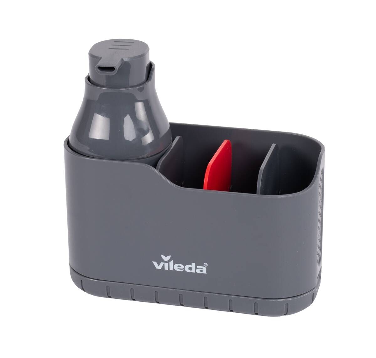 Vileda Spülbeckenorganizer grau Kunstfell B/H/L: ca. 10x8,5x23 cm