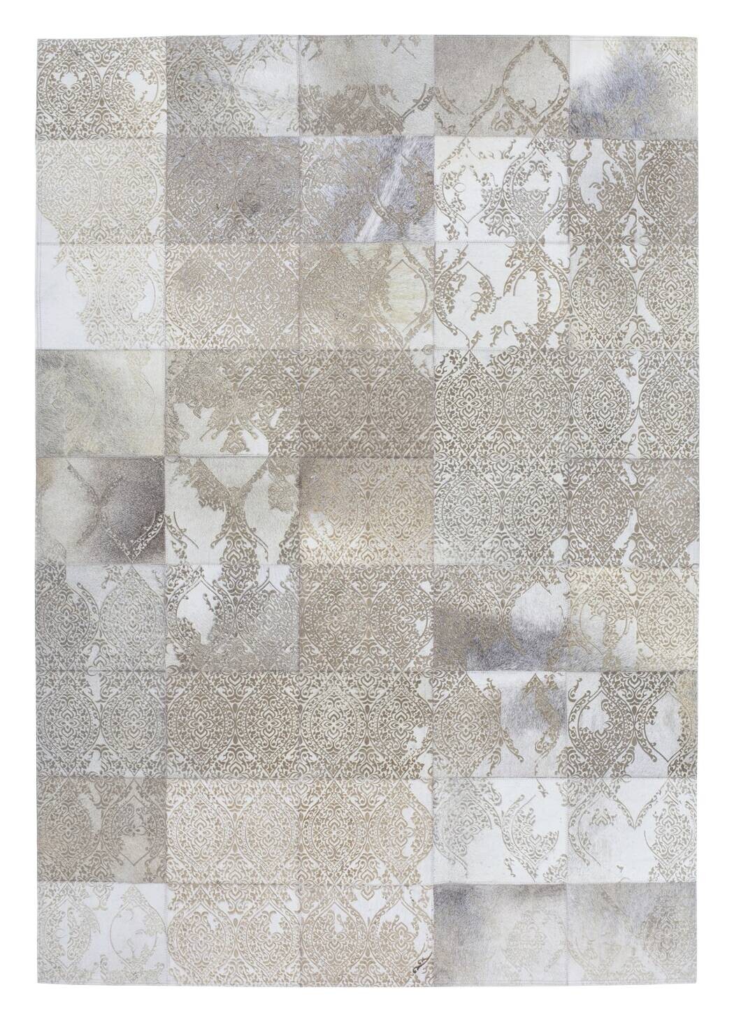 Kayoom Kurzflorteppich Cobra 343 silber B/L: ca. 75x140 cm