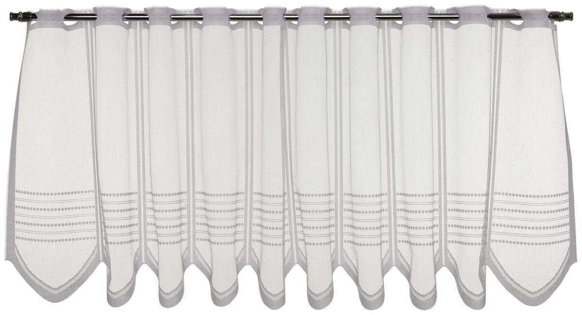 Sensation Scheibengardine weiß B/L: ca. 145x45 cm