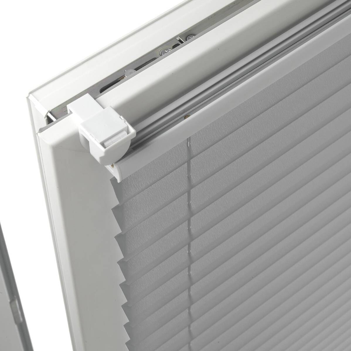 Spannplissee Easyfix Pia grau B/L: ca. 65x130 cm