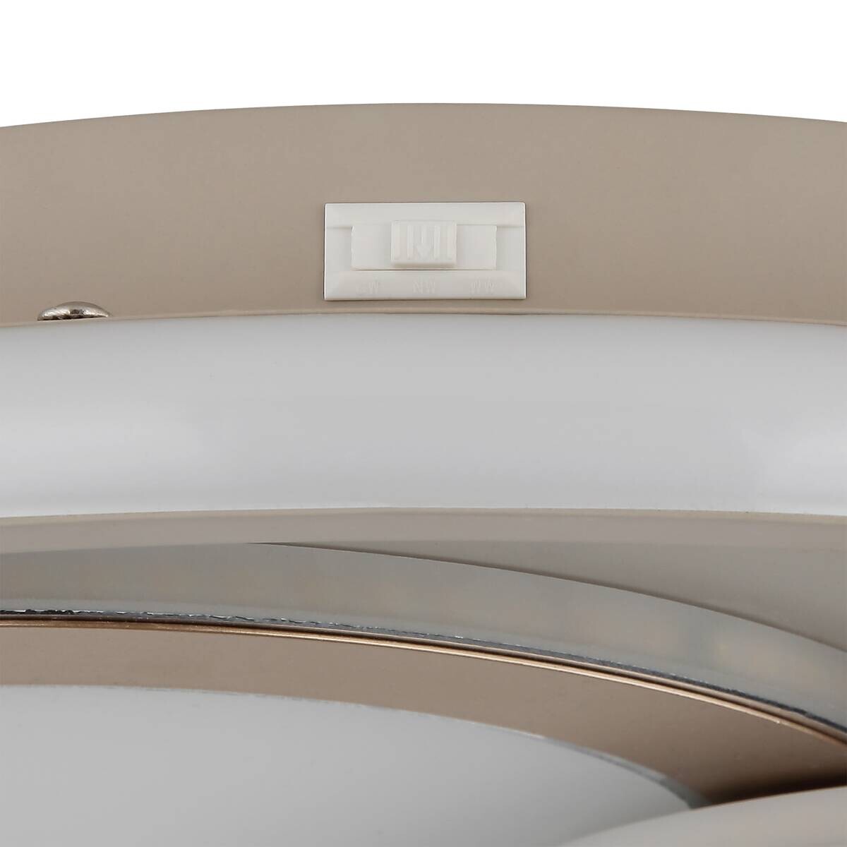 GLOBO LED-Deckenleuchte Opal sand Metall Acryl H/D: ca. 6,5x42 cm 1 Brennstellen