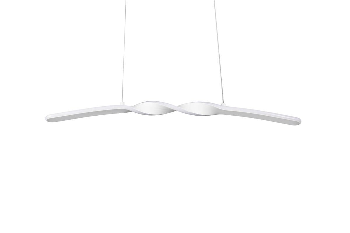 Reality LED Pendelleuchte Ginko weiß Metall B/H/T: ca. 79x15x9 cm 1 Brennstellen