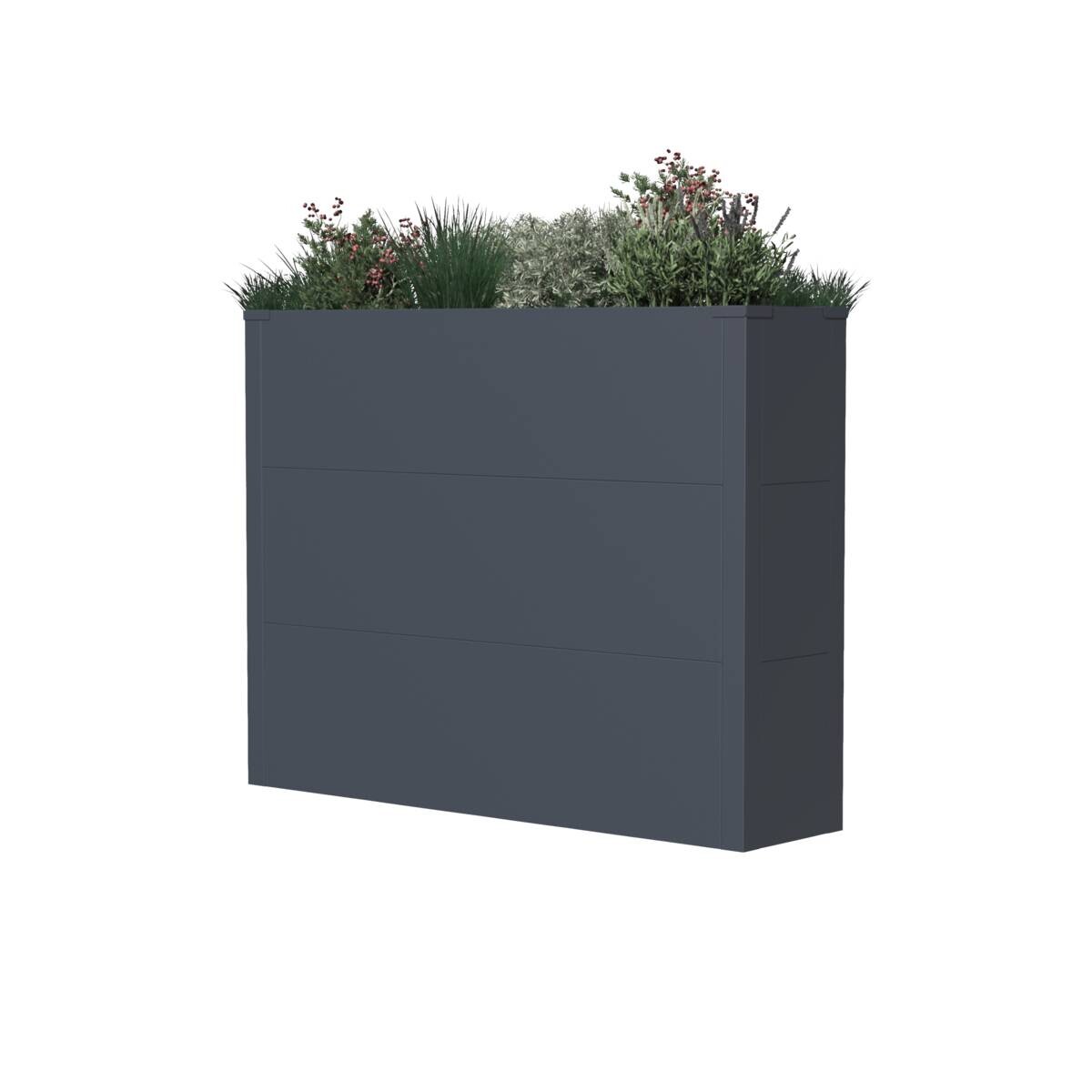 Westmann Pflanzkasten Talus anthrazit Metall B/H/T: ca. 100x77x25 cm