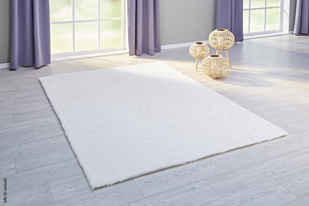 Fellimitat Moyo beige B/L: ca. 120x160 cm