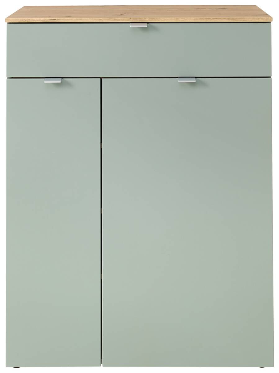 Schuhkommode Bari salbei Eiche Artisan Nachbildung B/H/T: ca. 78x103x38 cm