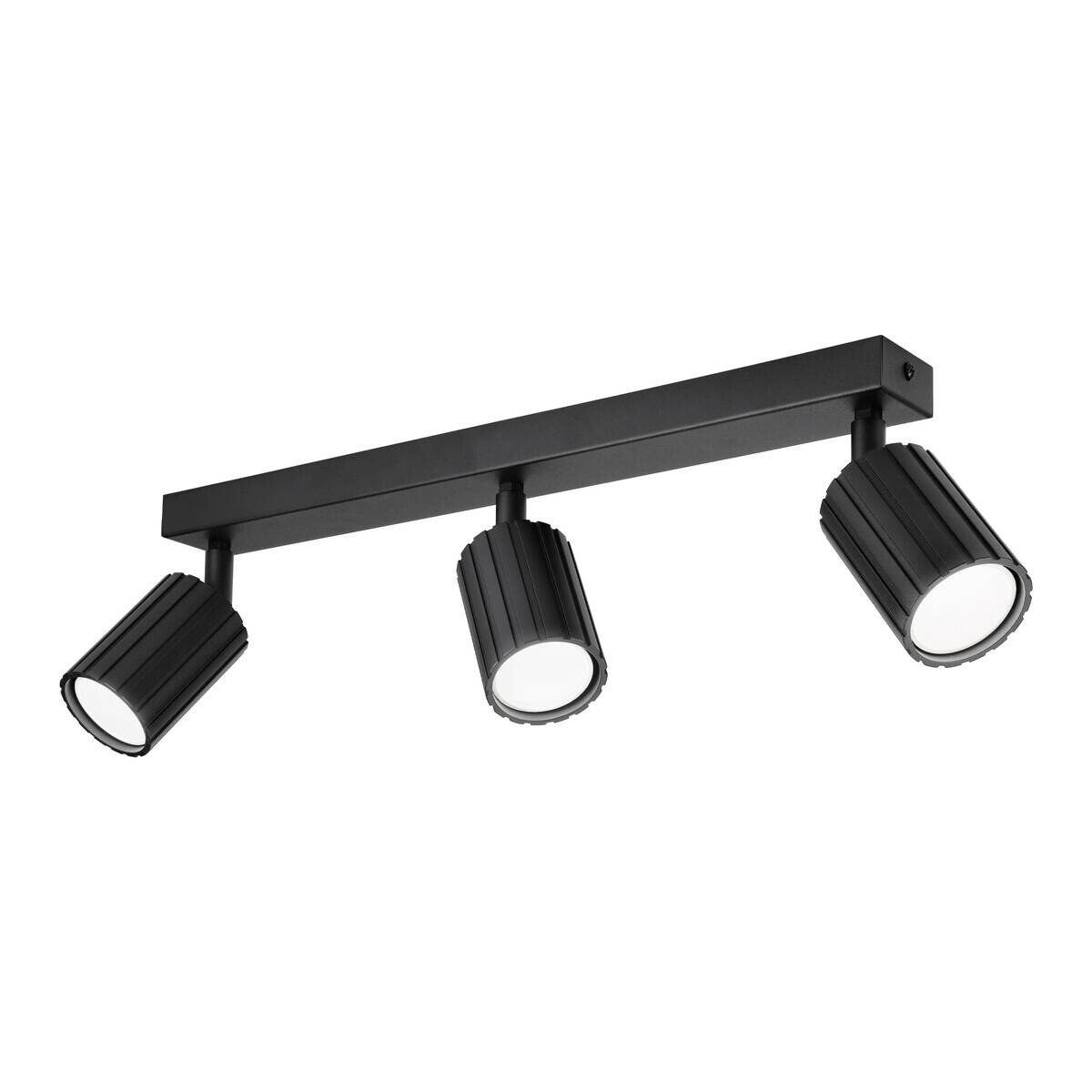 Lamkur Strahler Prisma schwarz Stahl B/H/L: ca. 6,5x16,5x45 cm 3 Brennstellen