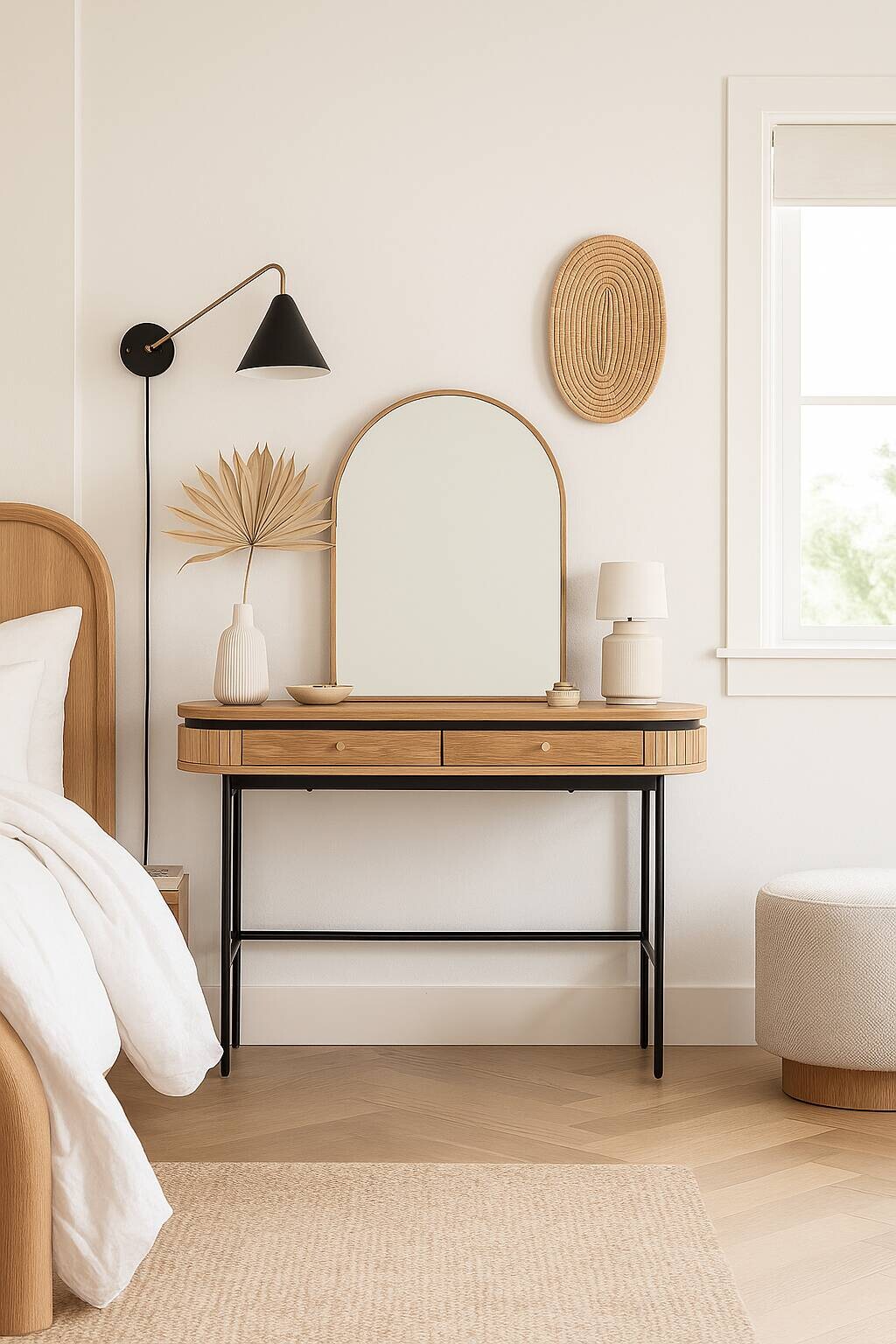 Schminktisch ALBERI Eiche Sonoma Nachbildung B/H/T: ca. 120x76x60 cm