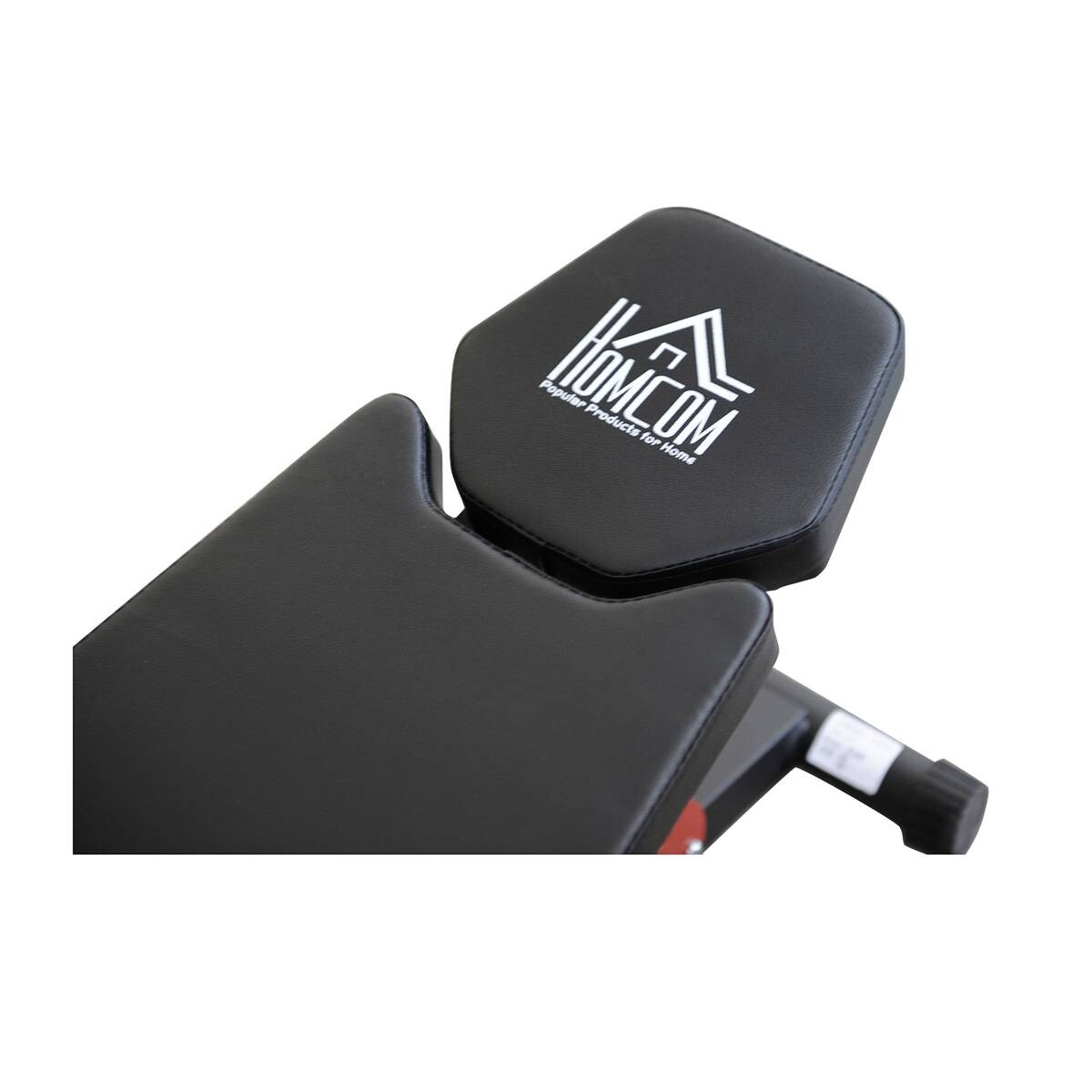 HOMCOM Trainingsbank schwarz Edelstahl B/H/T: ca. 64x85x146 cm