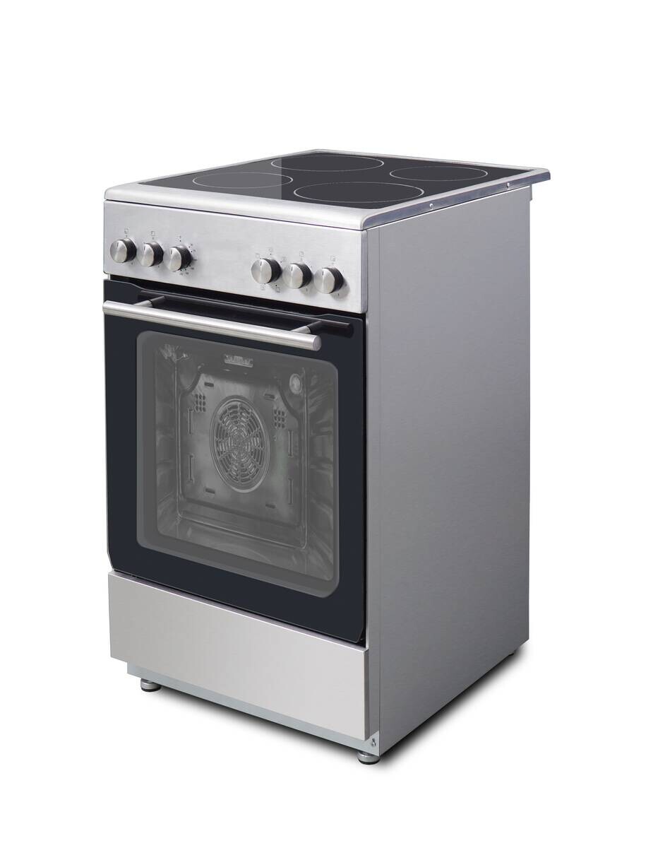 POCOline Stand-Elektroherd EH-50KPD56 Edelstahl B/H/T: ca. 50x86x60 cm