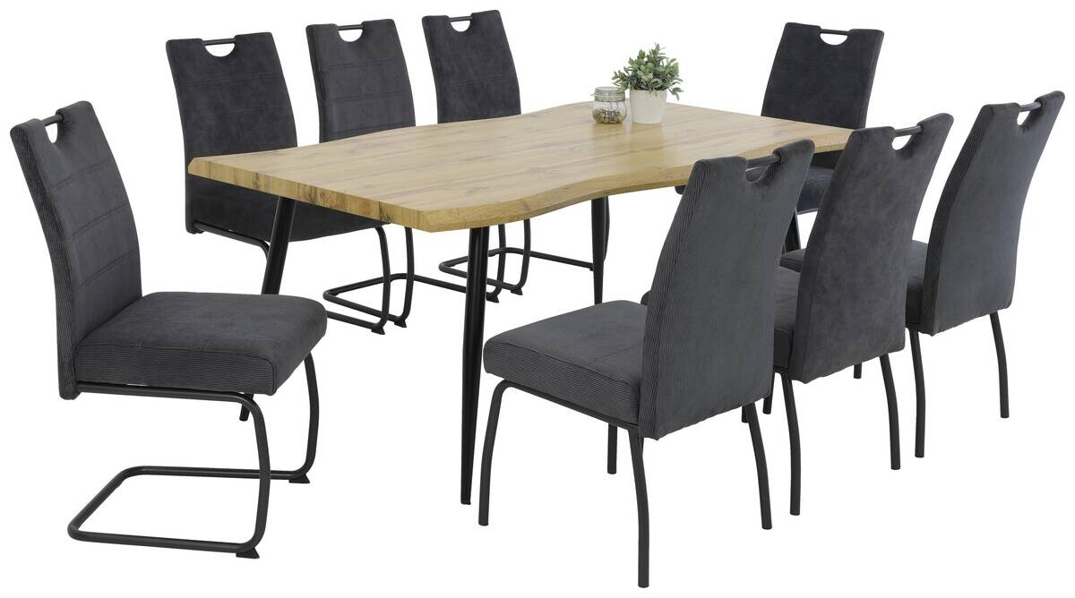 Stuhl Evelyn anthrazit Microfaser B/H/T: ca. 50x97x62 cm