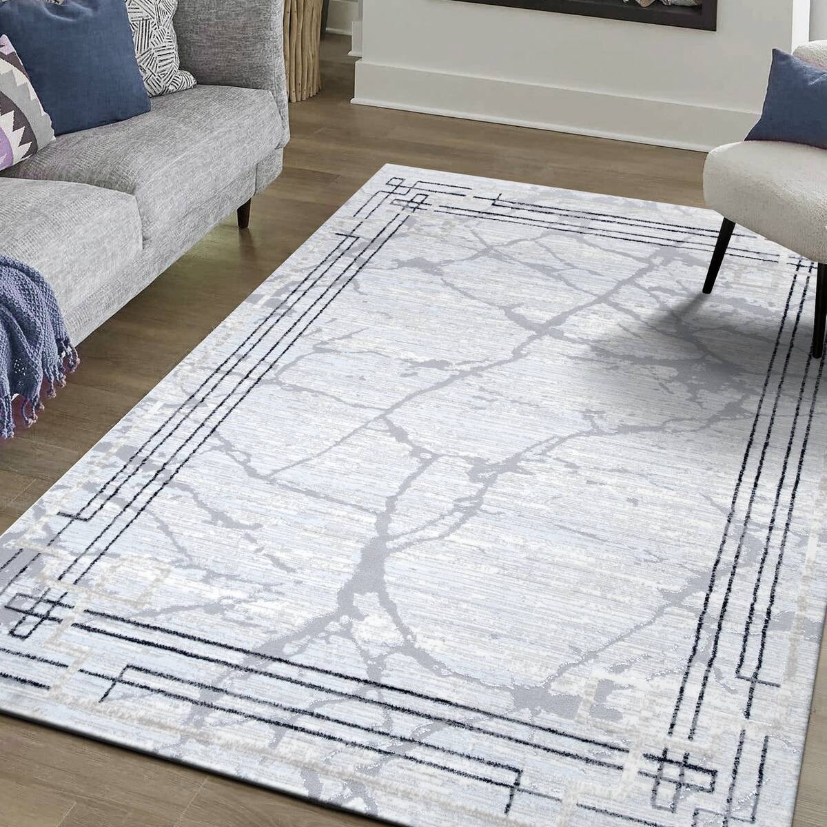 Sanat Teppich Harmony hellgrau B/L: ca. 160x220 cm