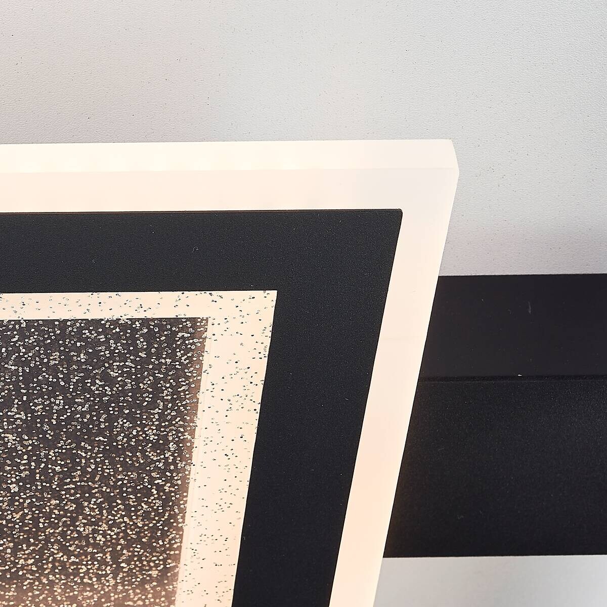 Brilliant LED-Deckenleuchte schwarz B/H/L: ca. 37,5x37,5x5 cm