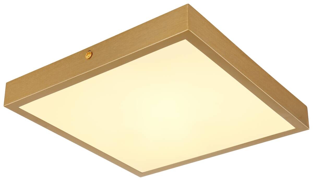 GLOBO Deckenleuchte Tibey messing Metall B/H/L: ca. 25x3x25 cm