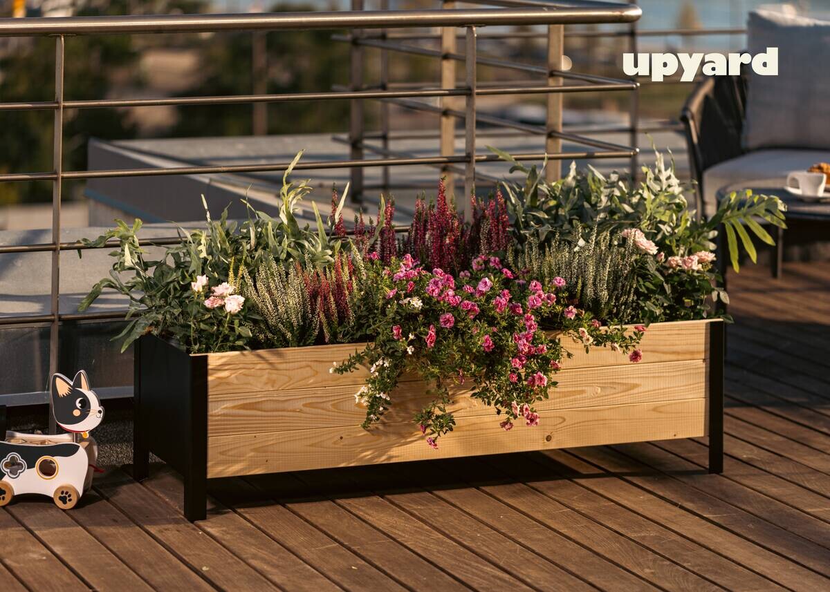 UPYARD Hochbeet MODERN natur Holz B/H/L: ca. 36x32x118 cm