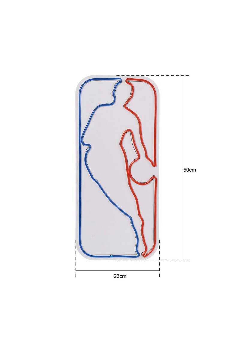 Opviq LED-Wandleuchte mehrfarbig PVC B/H/T/L: ca. 23x50x2x23 cm