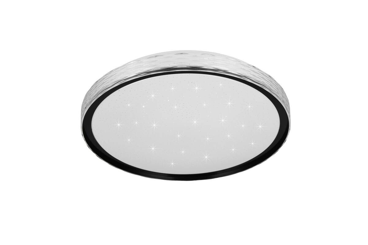 Reality LED Deckenleuchte VARDA schwarz Metall H: ca. 6 cm 1 Brennstellen