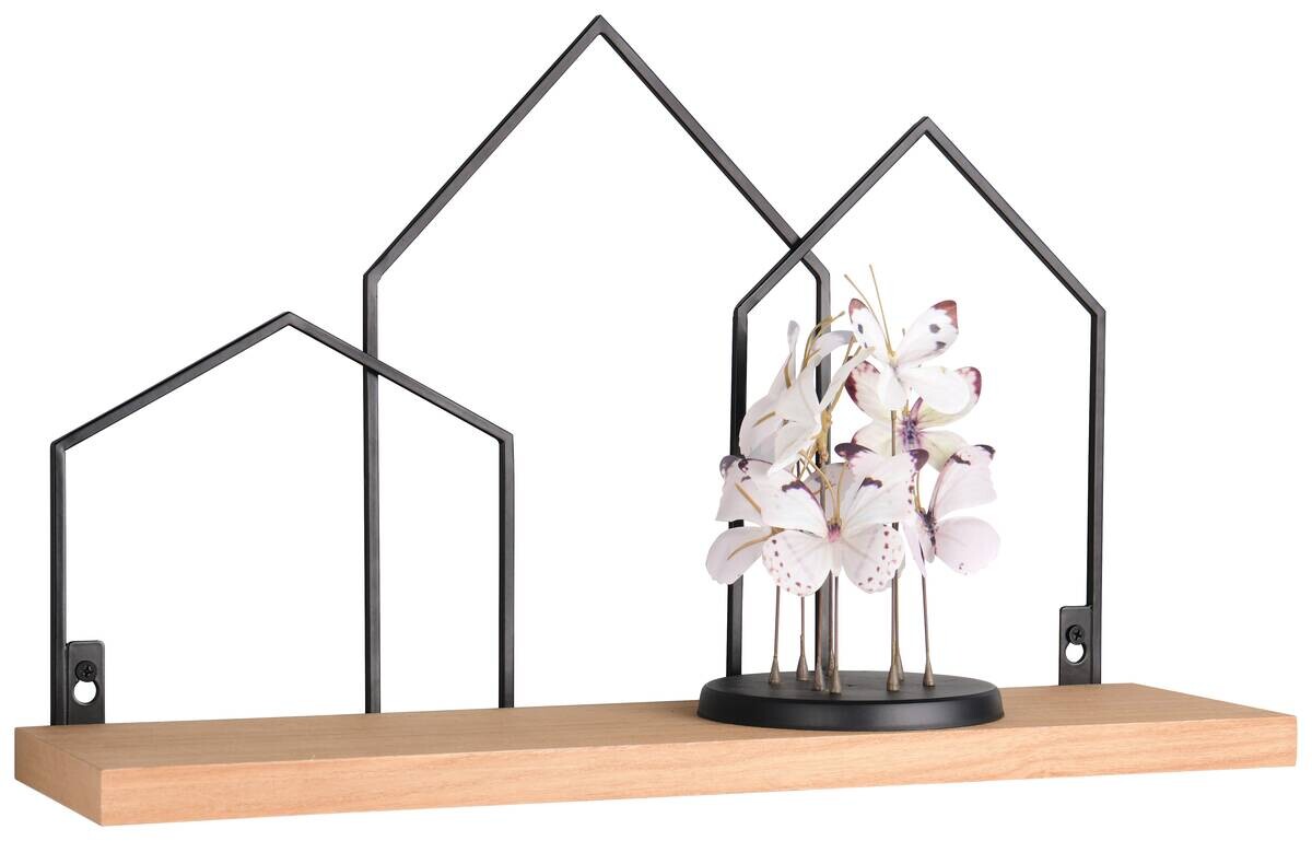 Wandregal Jelena schwarz B/H/T: ca. 48x30x14 cm