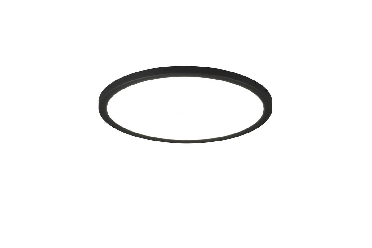 Reality LED-Deckenleuchte Aureo schwarz Kunststoff H/D: ca. 2,5x29 cm