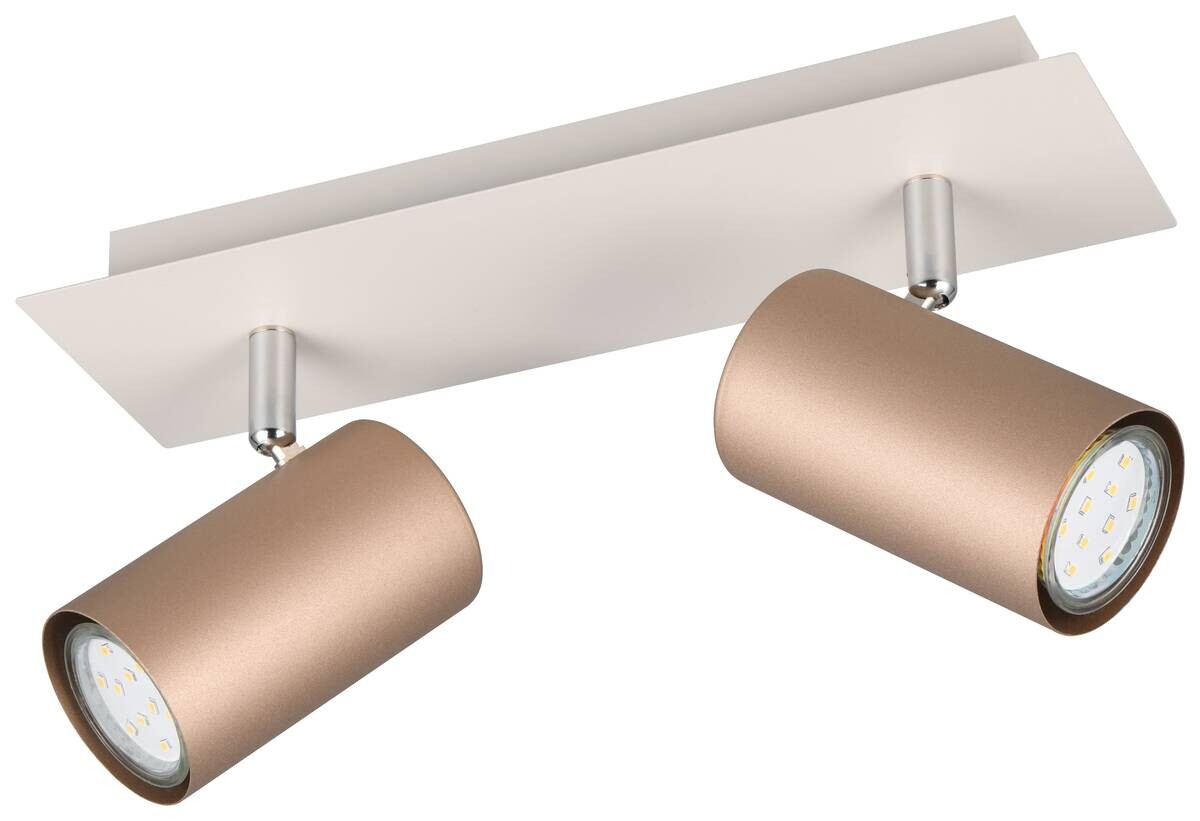Reality Spot 2-flg. Marley kaffee Metall B/H/L: ca. 30x15x9 cm null 2 Brennstellen