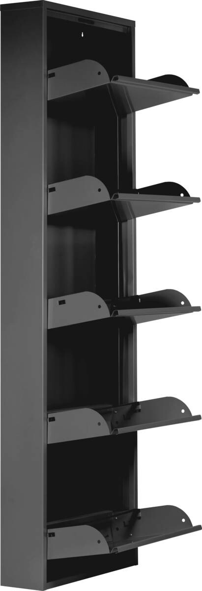 Schuhkipper Blacky schwarz matt B/H/T: ca. 50x170x13 cm