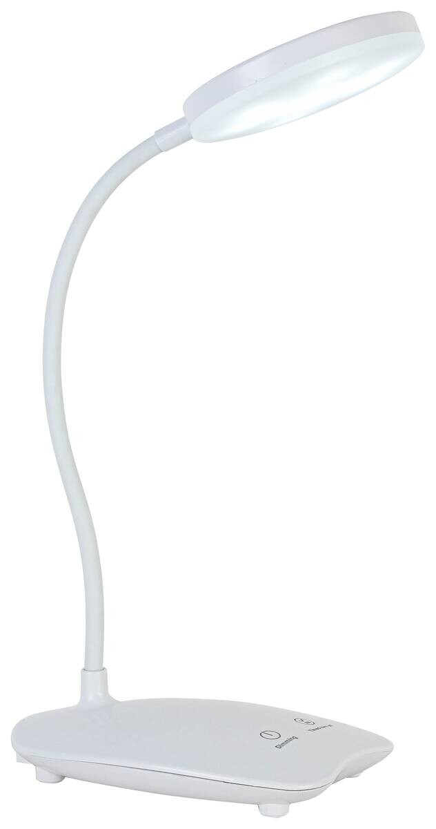 Nolo Tischleuchte Elena weiß Kunststoff B/H/L: ca. 8,5x47x18 cm