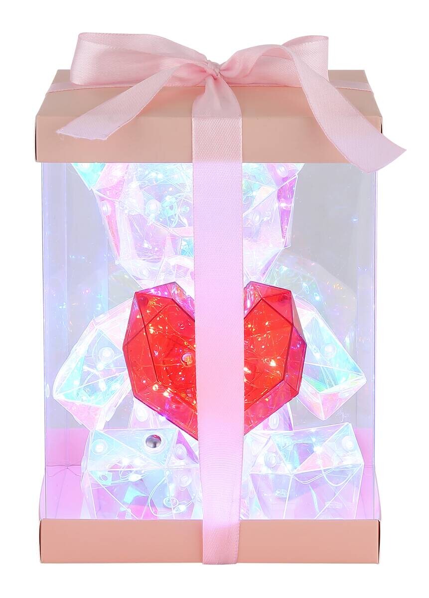 Globo LED-Dekoleuchte transparent B/H/L: ca. 13x17x14 cm