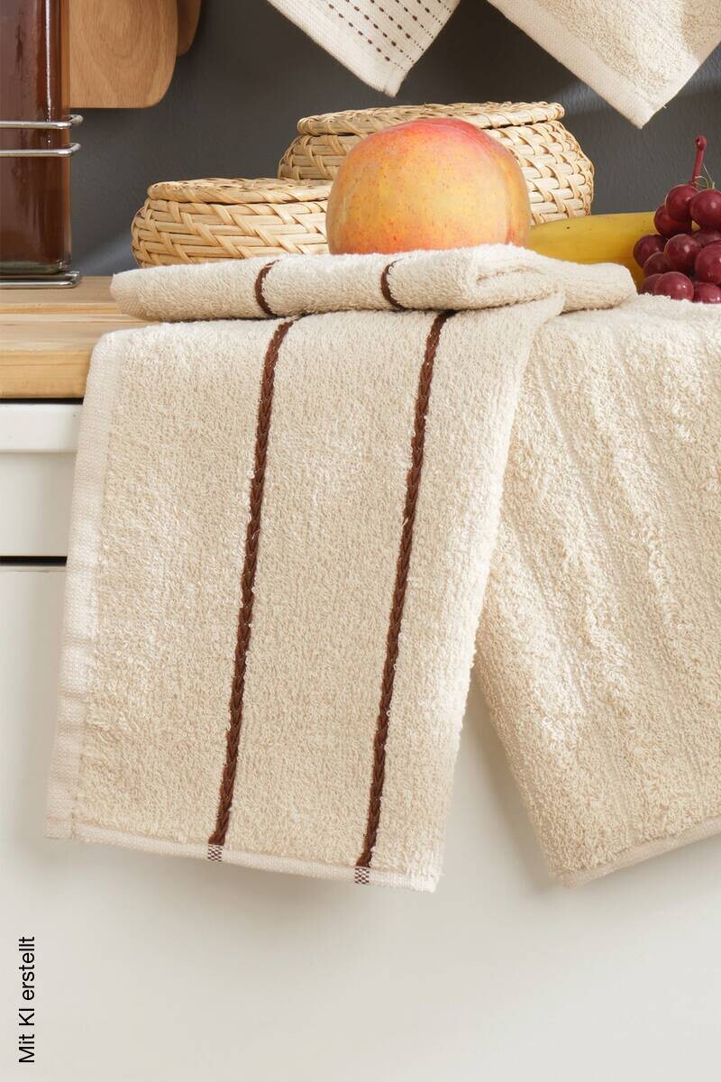 Mijolnir Frottier-Set beige Baumwolle B/L: ca. 30x50 cm