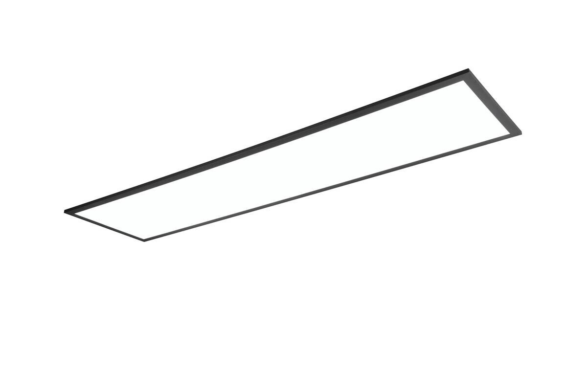 Reality LED-Deckenleuchte Beta R67661232 schwarz Metall B/H/T: ca. 119,5x5,5x29,5 cm 1 Brennstellen