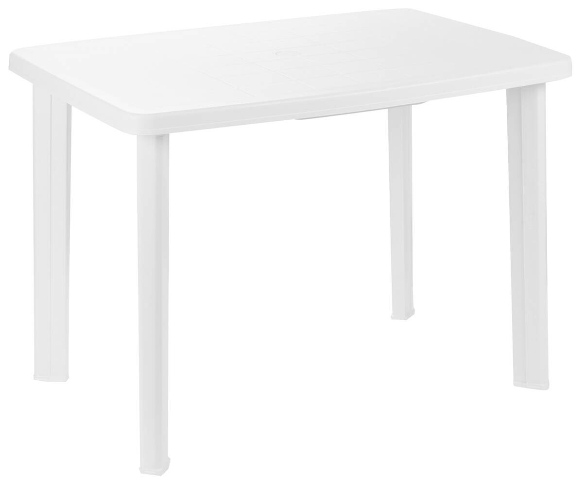 ProGarden Tisch Faretto weiß Kunststoff B/H/L: ca. 68x72x101 cm